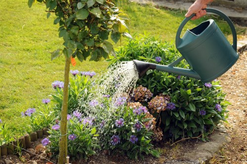 Professional synthetic turf fitting in a Camden outdoor space